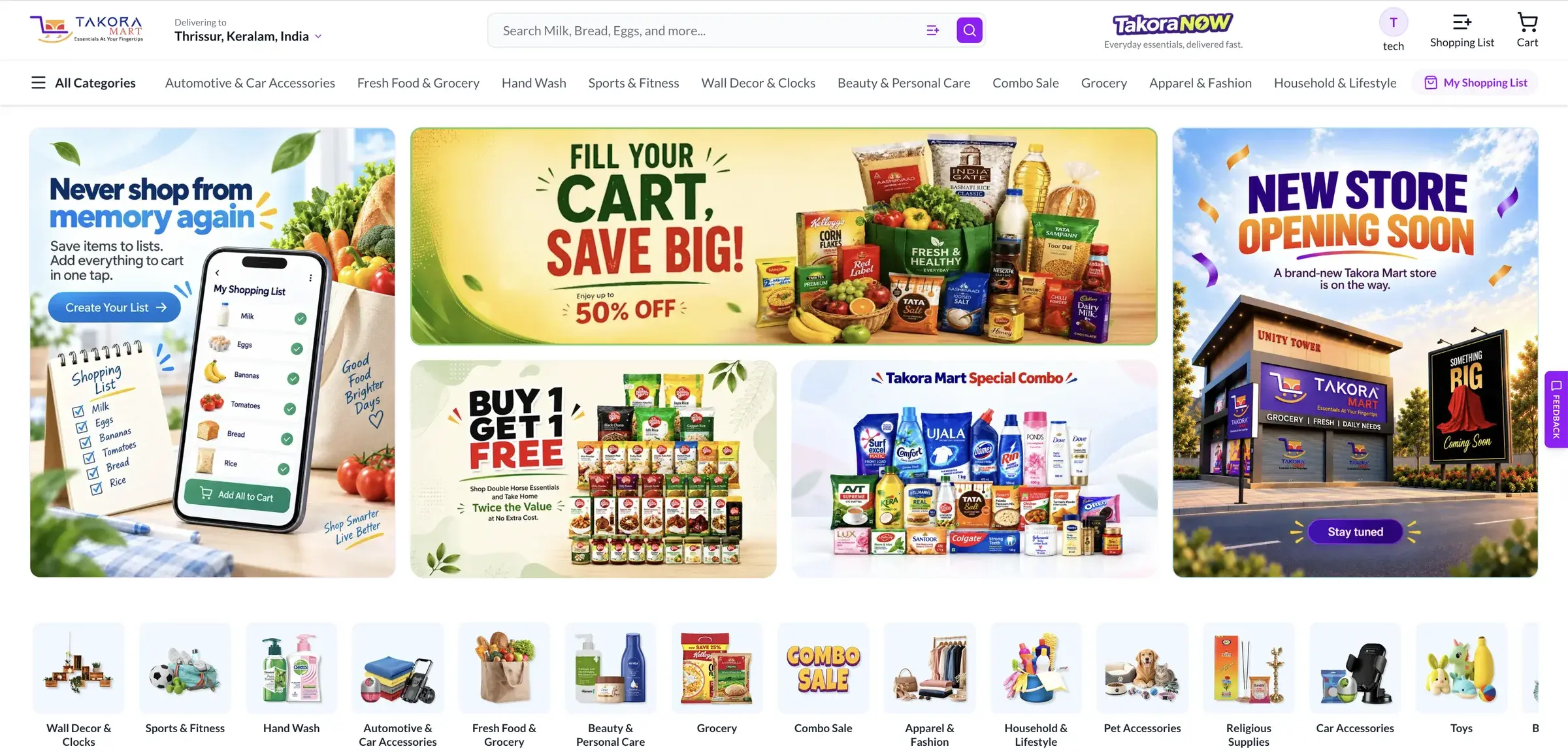 Takora Mart website